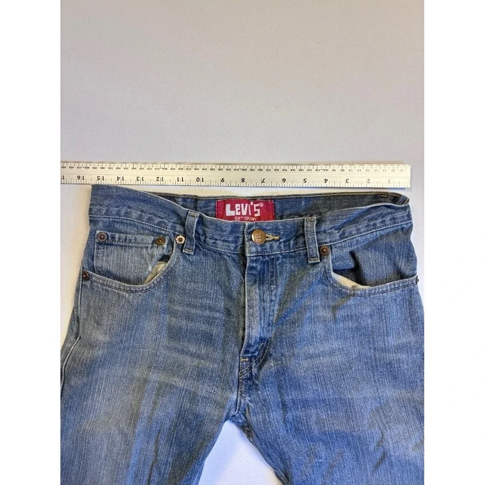 Levi's 511 Slim Straight Men's Jeans W30 L30 Light Blue Wash